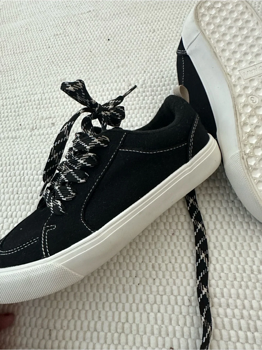 Old Navy Black and White Kids Canvas Sneakers